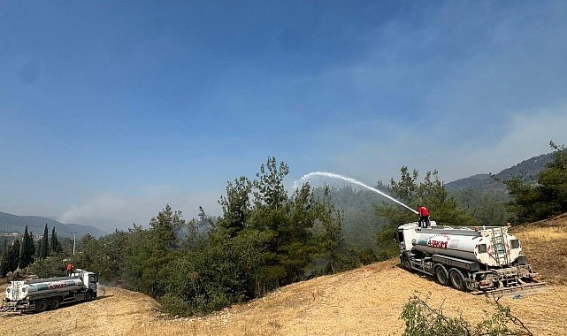 Büyükşehir A Takımı Orman Yangınına Hızlı Müdahale Etti