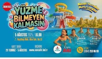 Nevşehir’de Çocuklar İçin Ücretsiz Yüzme Kursu Başlıyor