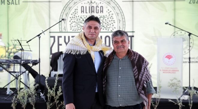 Aliağa’da Geleneksel Zeytin Hasadı Coşkuyla Kutlandı