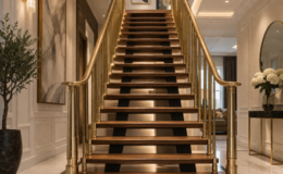 Pirinç Merdiven Korkuluk, Şıklık, Dayanıklılık ve Zamansız Tasarımın Buluşma Noktası